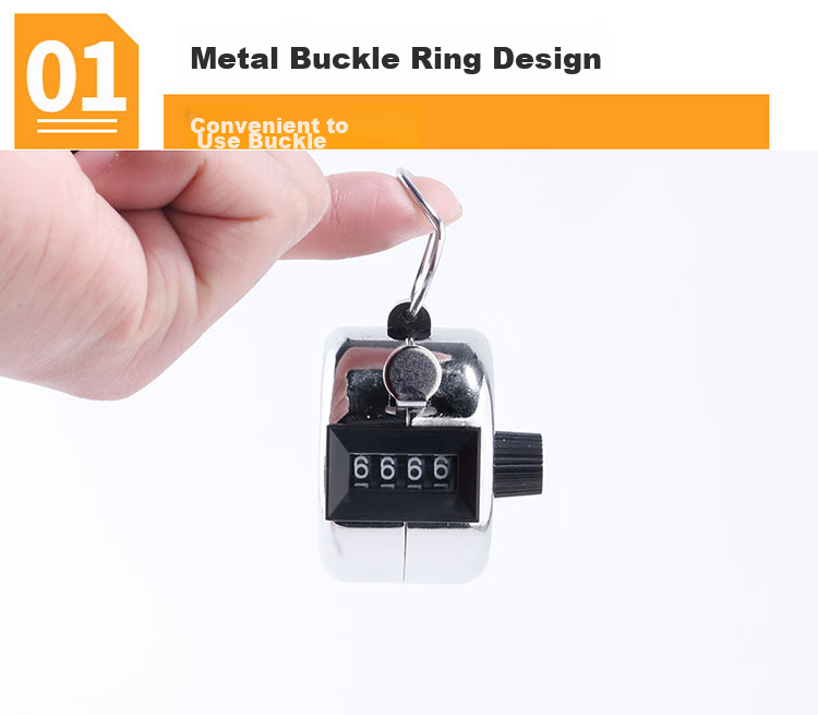 GEDUN Counter, Dot Counter, Warehouse Counting without Battery, Mechanical Manual Metal Push-Button Counter 5
