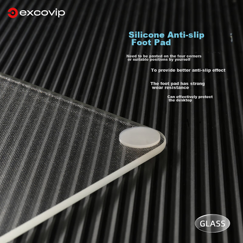 EXCO Medium-Sized Photovoltaic Glass Mouse Pad, Gaming And Office Supplies, Portable Computer Accessory, Self-Standing Notebook, FPS Smooth Hard Durable Transparent 0124 13