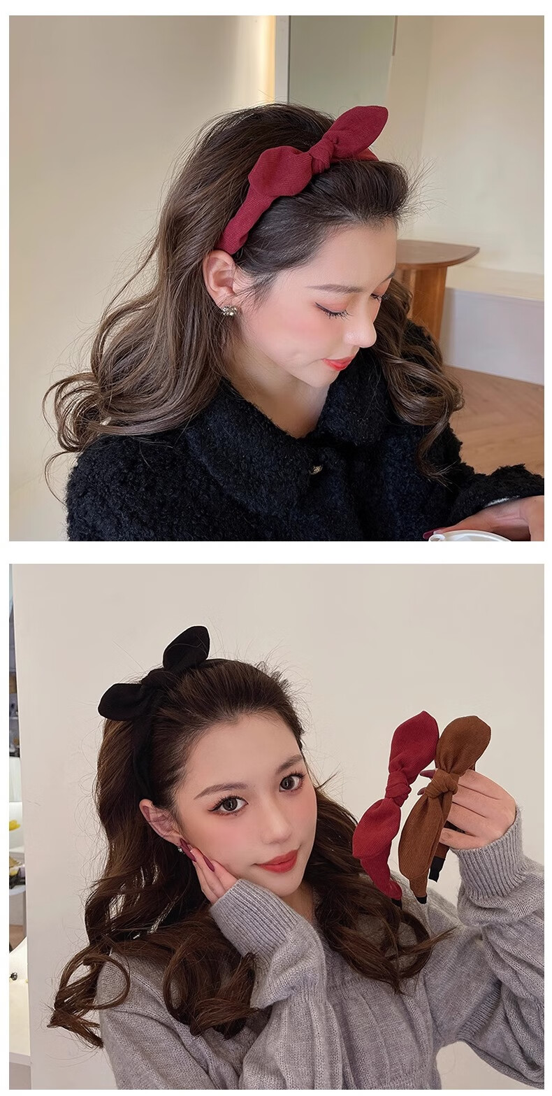 Xiangwan Hairband, Cute And Elegant Bow Headband for Women, Versatile Hair Accessory, Outdoor Hair Clip, Hair Band, Birthday Gift for Girls 3