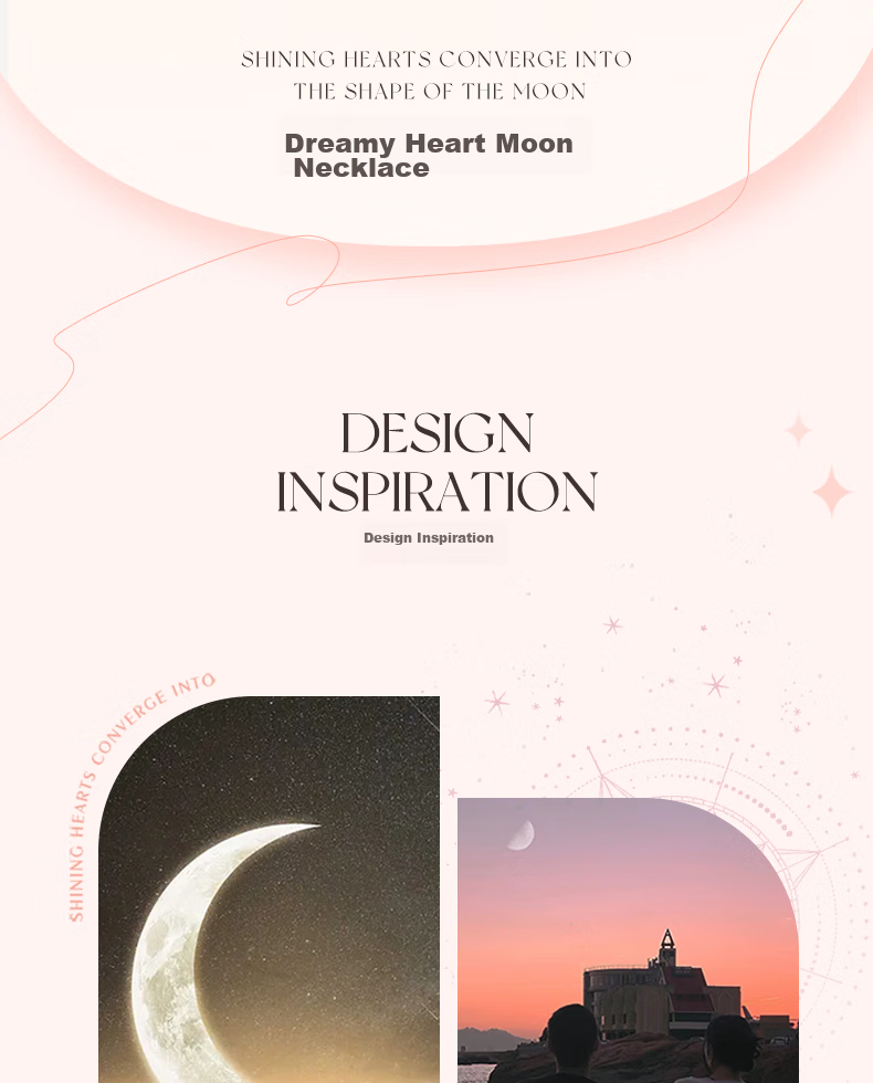 Fanci Dream Moon Necklace for Women, Silver Blue, Elegant Luxury Birthday Gift for Girlfriend 2