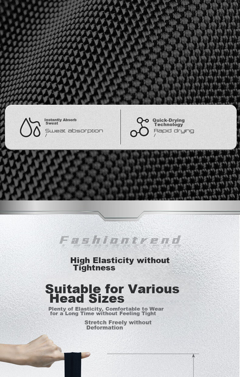 Li-Ning Sports Headband for Men And Women, Sweat-Absorbing Running Headband, Basketball Sweat-Stopping Band, Fitness Running Sweat-Guiding Headband, Trendy Headband 6