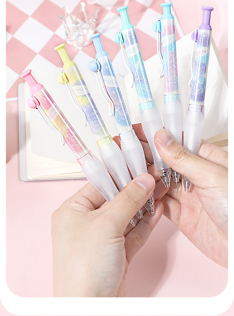 GuangBo & Sanrio Retractable Gel Pen, Stylish Cute ST Tip Exam Pen 0.5mm for Students Black Ink Pen 3-Pack Random KT82172-3 2