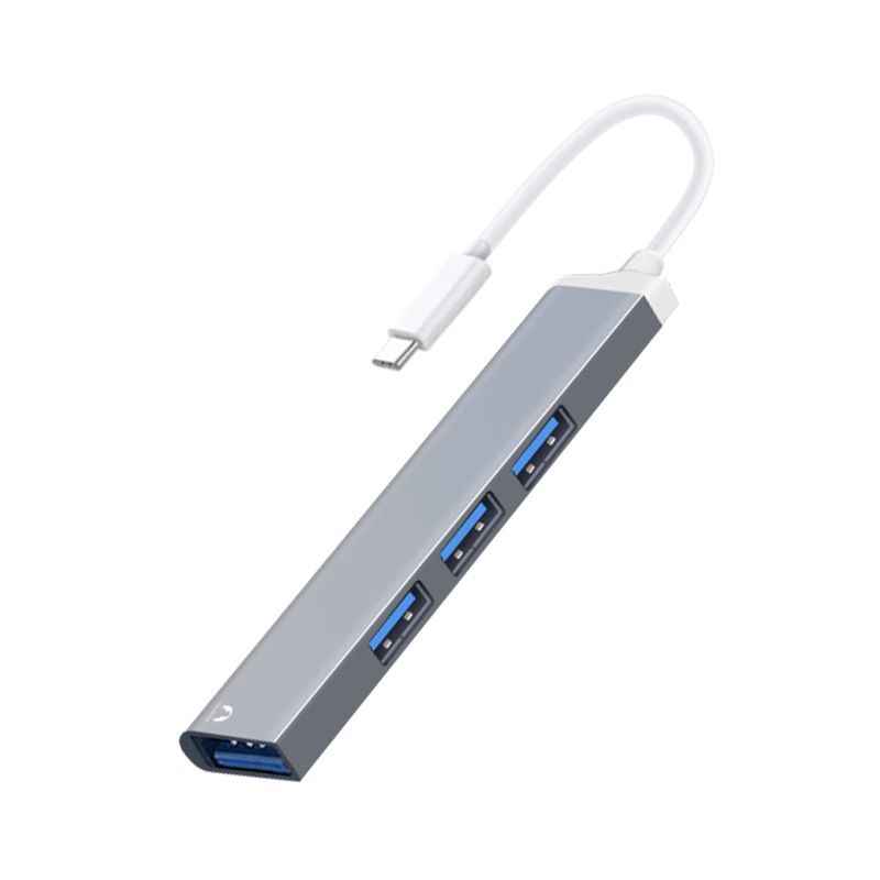 Snowkids Type-C Expansion Dock Converter Compatible with Apple Macbook, Huawei Phones, Four-Port Hub Splitter, USB-C Adapter, Expansion Dock