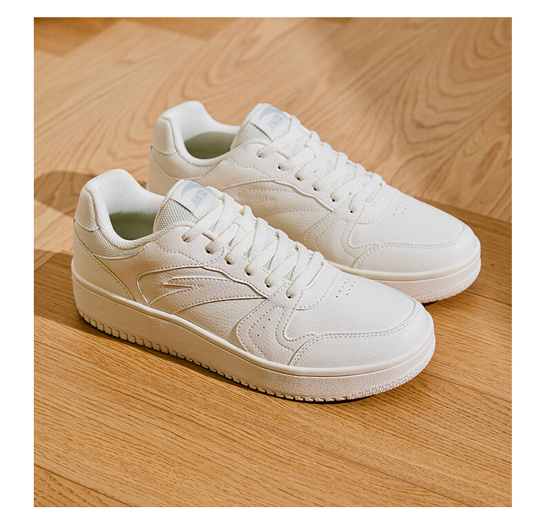 Anta Origin Year 2.0 | Men's Thick-Soled White Sneakers, Breathable Retro Casual Sports Shoes for Couples, Summer Height-Increasing Sneakers 34