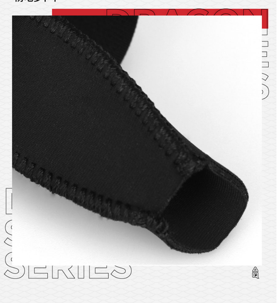 AQ Finger Immobilization Protective Sleeve for Sports, Basketball, Volleyball, Black And Red Dragon Scale Pressure-Fit Model, Single Pack B30928L/XL 10