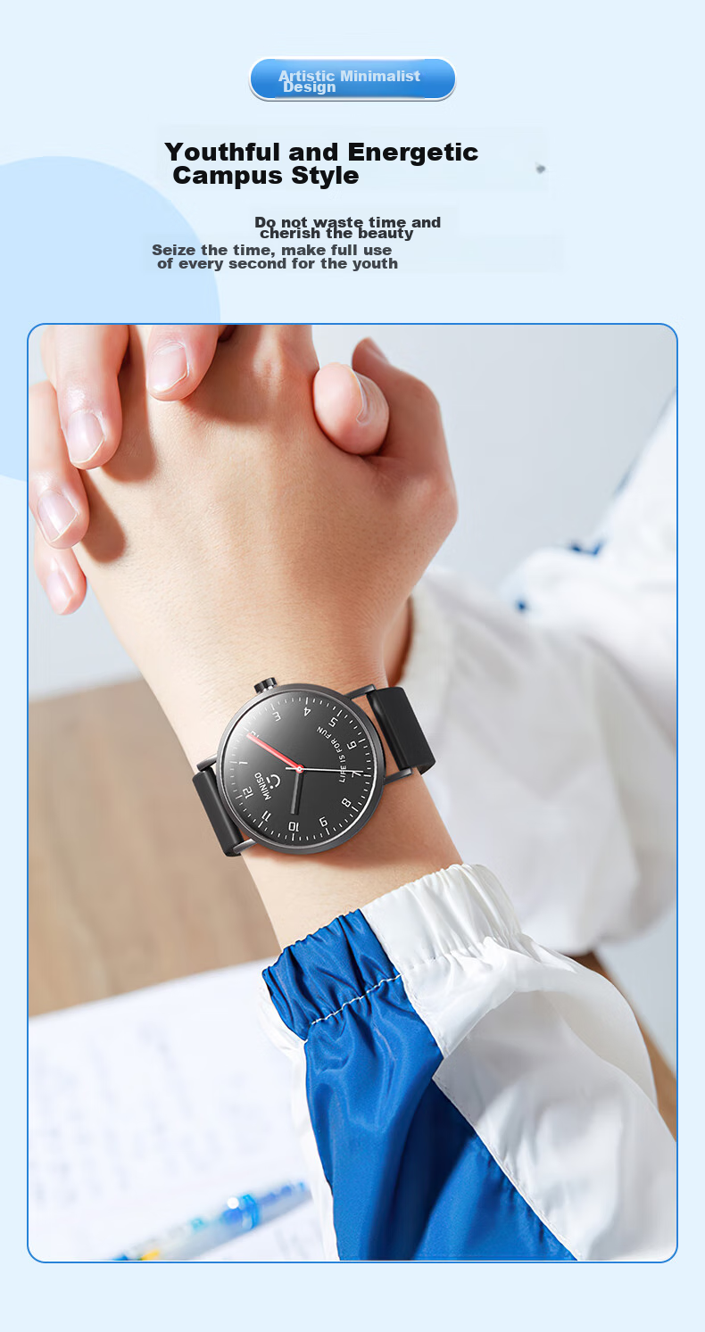 MINISO High School And Middle School Student Watch for Men, Mechanical Silent Wind Design for College Entrance Exams, Birthday Gift for Ages 6-12 12