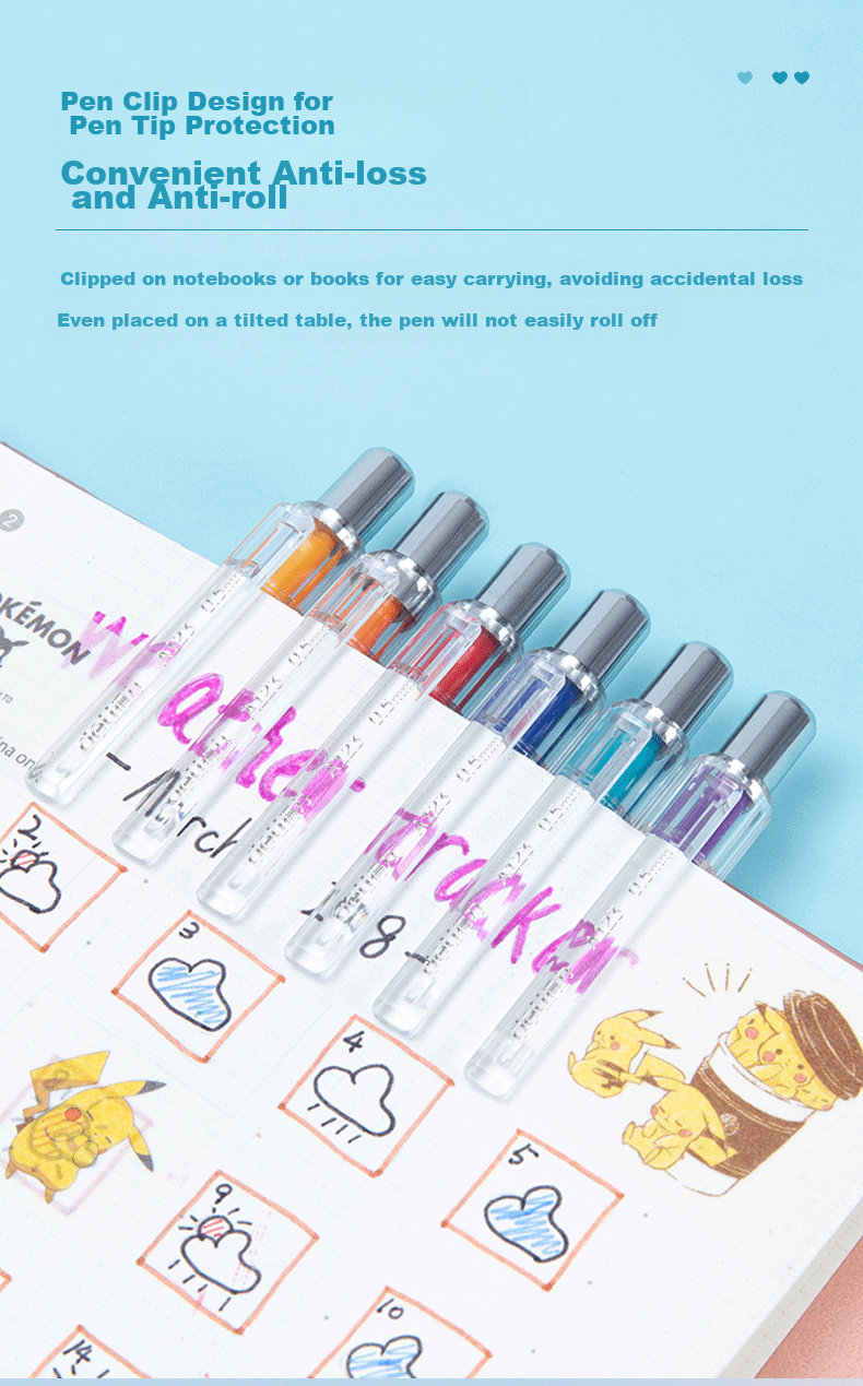 Deli Acrylic Color Gel Pen Marker Ins Style Painting Pen for Primary and Secondary Students DIY Acrylic Paint Layerable Color Markers 6pcs/Box SA552 7