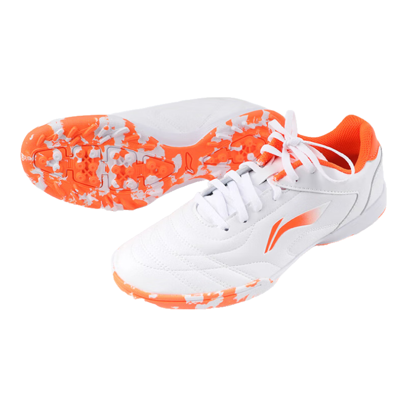 Li-Ning Soccer Shoes TF Turf Cleats for Men, Women, Adults, Children, Teenagers Professional Training Shoes Breathable Cleats for Middle School Exams And Summer Wear
