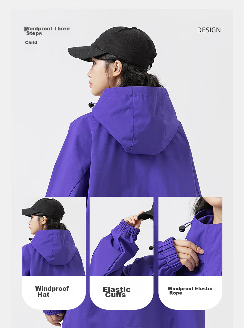 Dingfengbaoluo Outdoor Hiking Windbreaker Jacket for Men, Spring Loose Fit Windproof Casual Coat MYY740 Black Size M 9