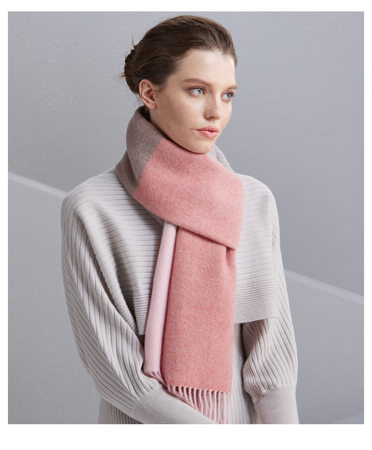Hengyuanxiang 100% Cashmere Scarf, Women's Shawl, Warm Neck Warmer, Birthday Gift for Mom, Present for Elders 12