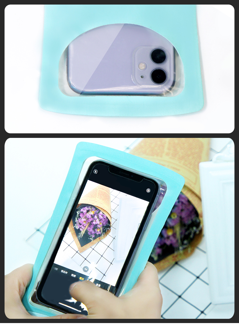 Youyou Waterproof Phone Pouch Touchscreen Compatible Diving Snorkeling Rafting Swimming Sealed Waterproof Case 96600 Pearl White 6