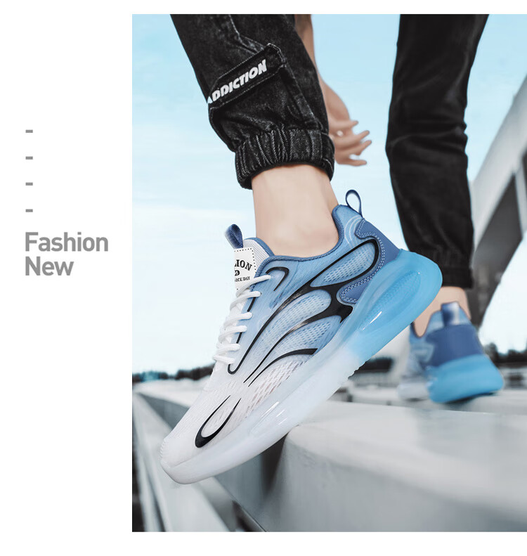 TonLion Men's Spring Summer 2026 Mesh Flyknit Thick Sole Sports Dad Shoes 8