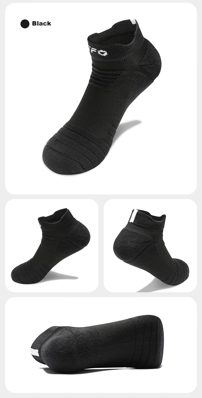 TFO Competition-Grade Outdoor Socks, Sports Socks Breathable Wear-Resistant Running Hiking Socks 2222104 Men's Black 11