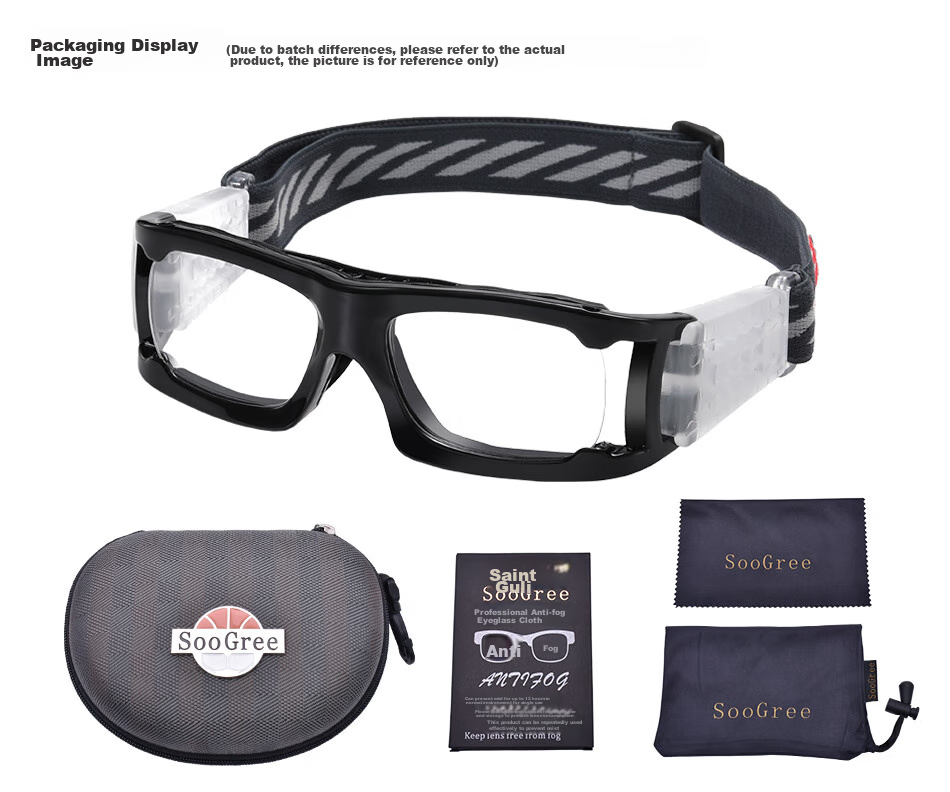 SooGree Sports Glasses for Nearsightedness, Soccer Goggles, Basketball Glasses, Anti-Fog Competition Eyewear Frame for Soccer, Prescription Available 16