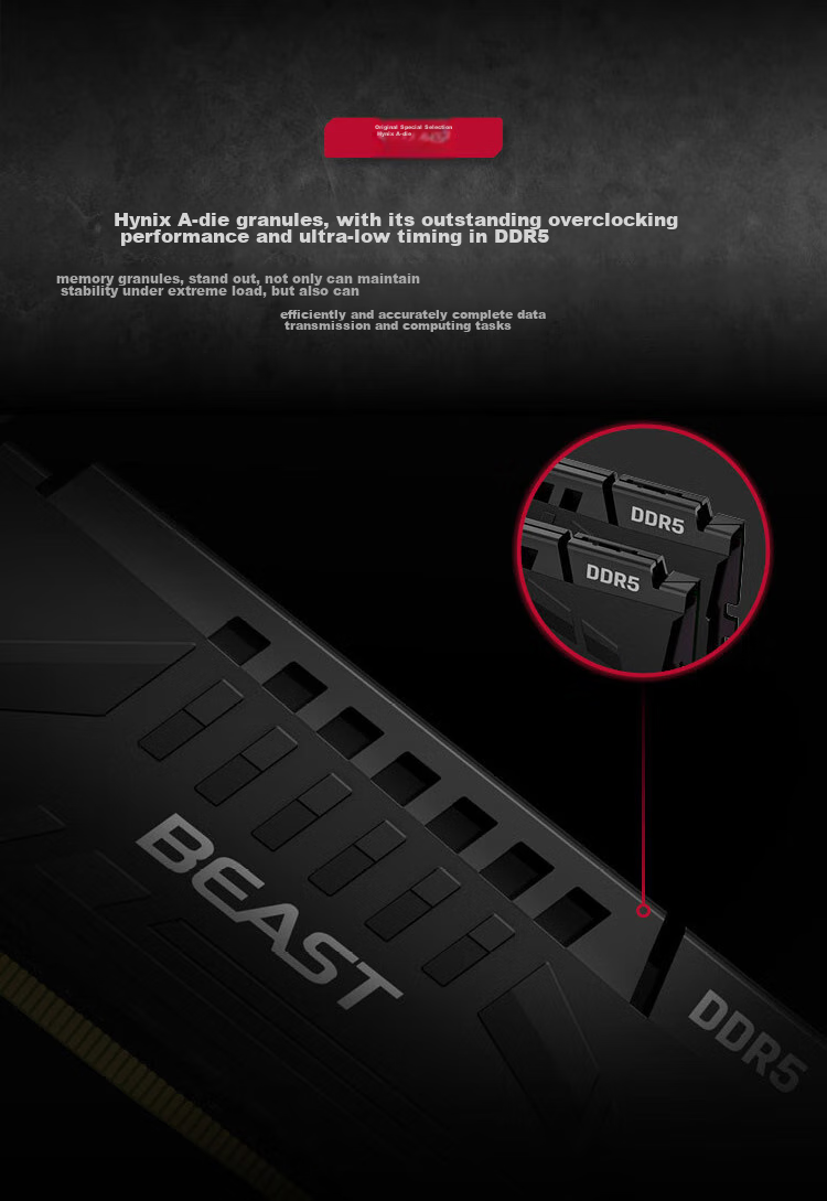 Kingston FURY 16GB DDR5 5600 Desktop Memory Module, Beast Series, HyperX 8