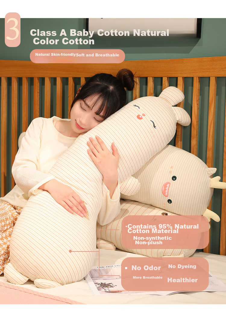 AVIVI Class A Sleeping Hug Pillow, Full-Length Body Pillow for Bed, Children's Companion Plush Toy, Adult Side Sleeping Leg Pillow, 100 Cute Rabbit Desig 8