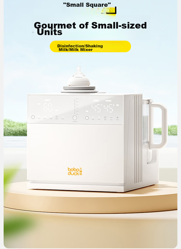 Boboduck 3-in-1 Baby Feeding Station with Sterilizer, Bottle Warmer, Milk Frother, Baby Bottle Sterilizer and Dryer, Thermostatic Kettle 2
