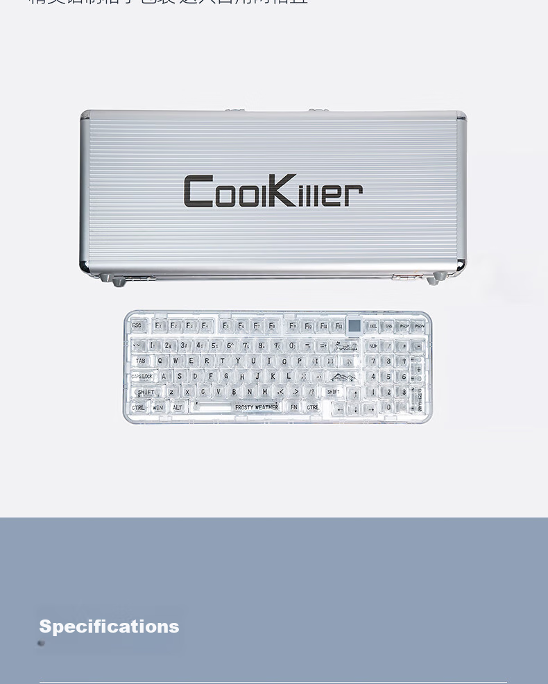 CoolKiller CK98ultra Wireless Bluetooth Tri-Mode Transparent Customizable Polar Bear Mechanical Keyboard Hot-Swappable High-Performance Gaming E-Sports Office Home 11