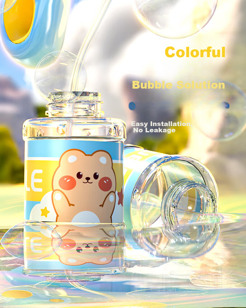 Miaobeile Bubble Machine Children's Handheld Toy Fully Automatic Electric Bubble Gun Infant Toddler Toy Girl Children's Day Gift 6