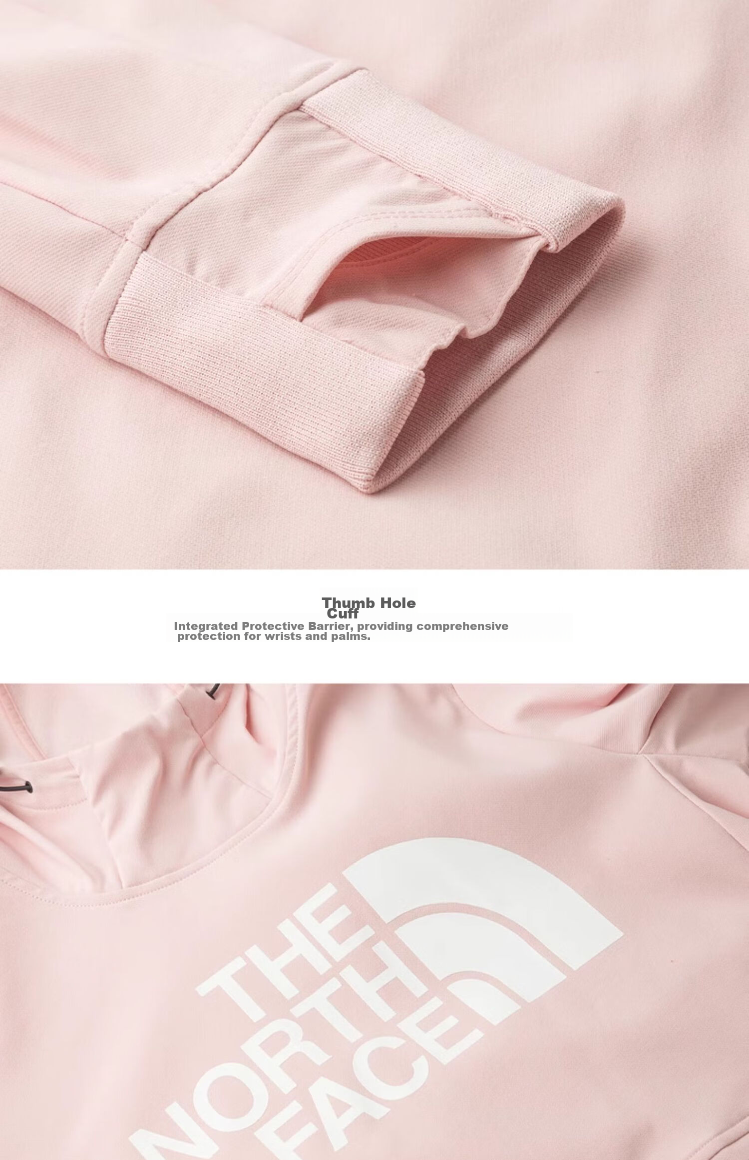 The North Face Knitted Sweatshirt for Women, Outdoor Windproof And Warm Pullover 7UUK, Black/ORN, Size S 15