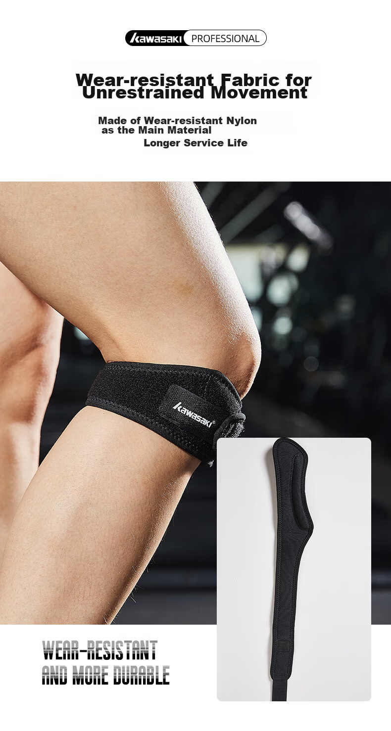 KAWASAKI KF-3403 Patellar Strap, Single Pack, Sports Protective Gear for Badminton, Basketball, And Running 6