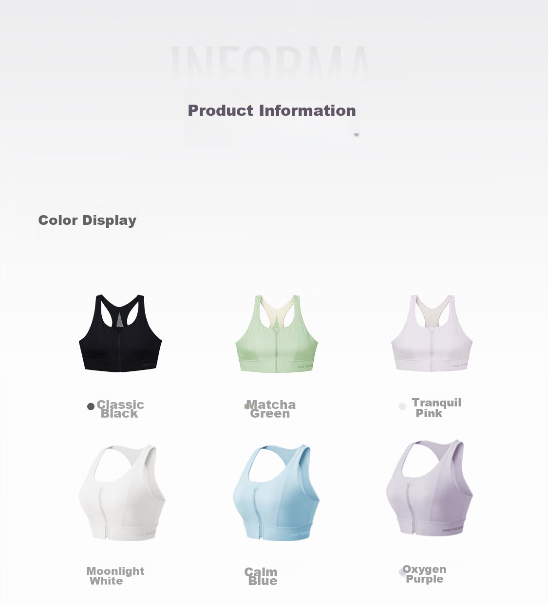 Keep Front Zipper Easy-To Sports Bra for Women, High-Intensity Shock-Absorbing Vest-Style Bra 12405 Oxygen Purple L 31
