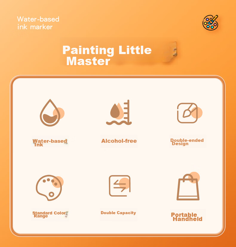 [Lowest Price Online] CHINJOO (CHINJOO) 36-Color Children's Markers, Water-Based Double-Ended Alcohol-Free Student-Specific Watercolor Pens, Washable Drawing Set, Art Sketching Kit 4