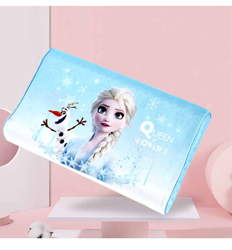 Disney Baby Pillow, Summer Sweat-Absorbing Breathable Ice Silk Cool Pillow for 0 to 6 Months And Older Children, Cloud-Shaped Pillow 13