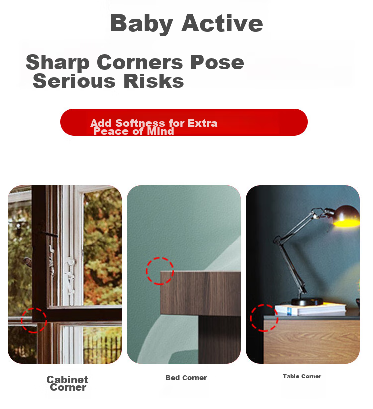 9I9 Baby Corner Guards, Child Safety Edge Protectors, Anti-Collision Furniture Corner Cushions for Tables And Beds, Protective Balls, 20 Pieces 3