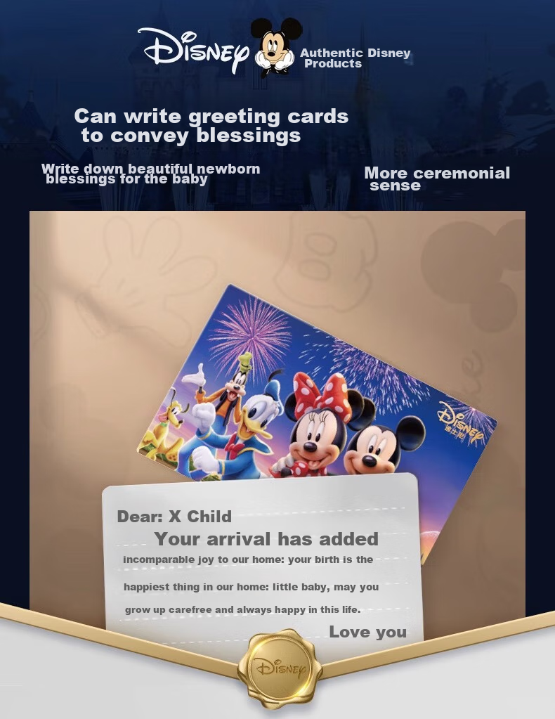 Disney Newborn Gift Box, Baby Welcome Gift, Full Moon Gift, Practical Newborn Gifts for 0-6 Months, Cloth Book 5