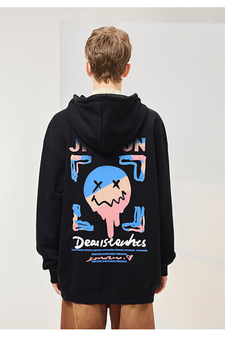 NASA GISS Official Collaboration Hoodie for Men, Spring And Autumn Fashion, Youth Student Printed Couple Outfit, White, M 2