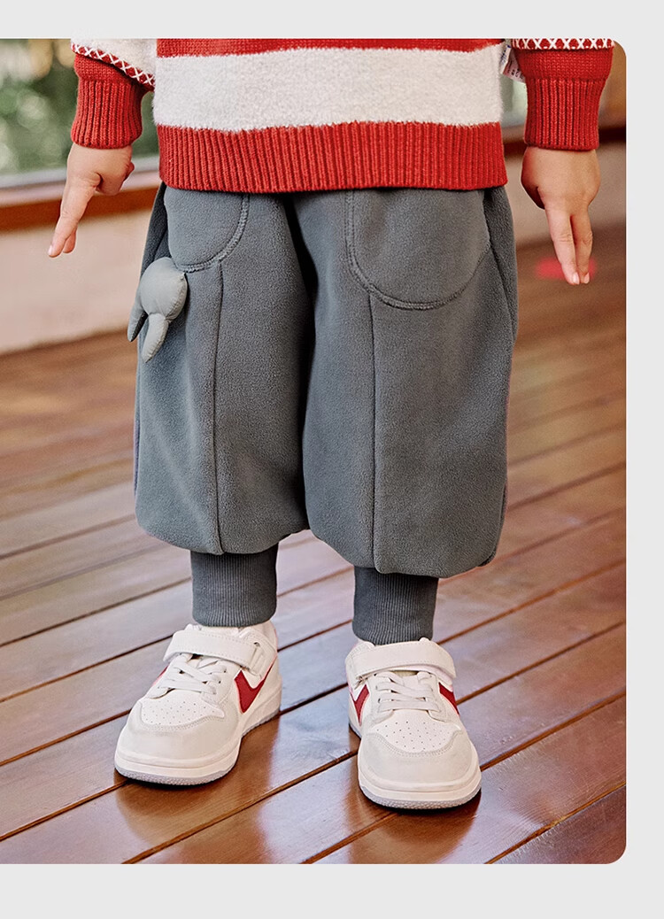 Ciciibear Baby Sweatpants, Fleece-Lined And Thickened Winter Style, Boys' Pants, Children's Sports Pants, Kids' Clothing, 2024 Warm Winter Seaso 19
