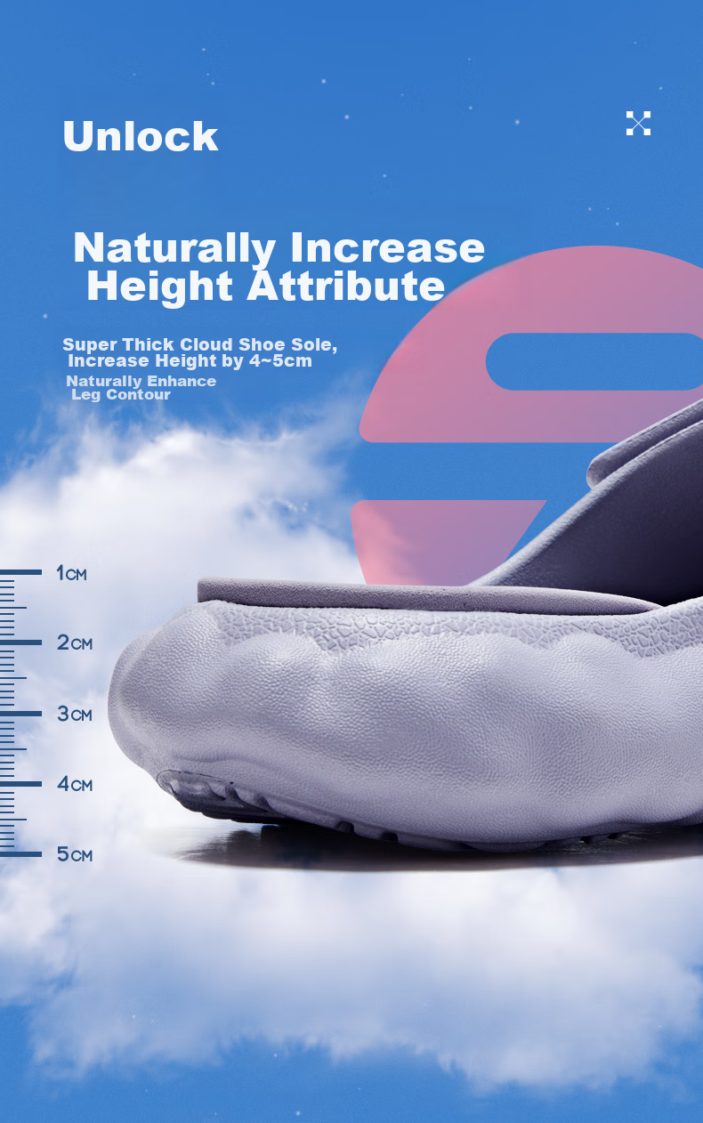 PEAK Taiji Cloud Slippers for Men, Summer Velcro Outdoor Wear, Thick Sole Soft Elastic Casual Couple Sports Slippers ET23027L 8