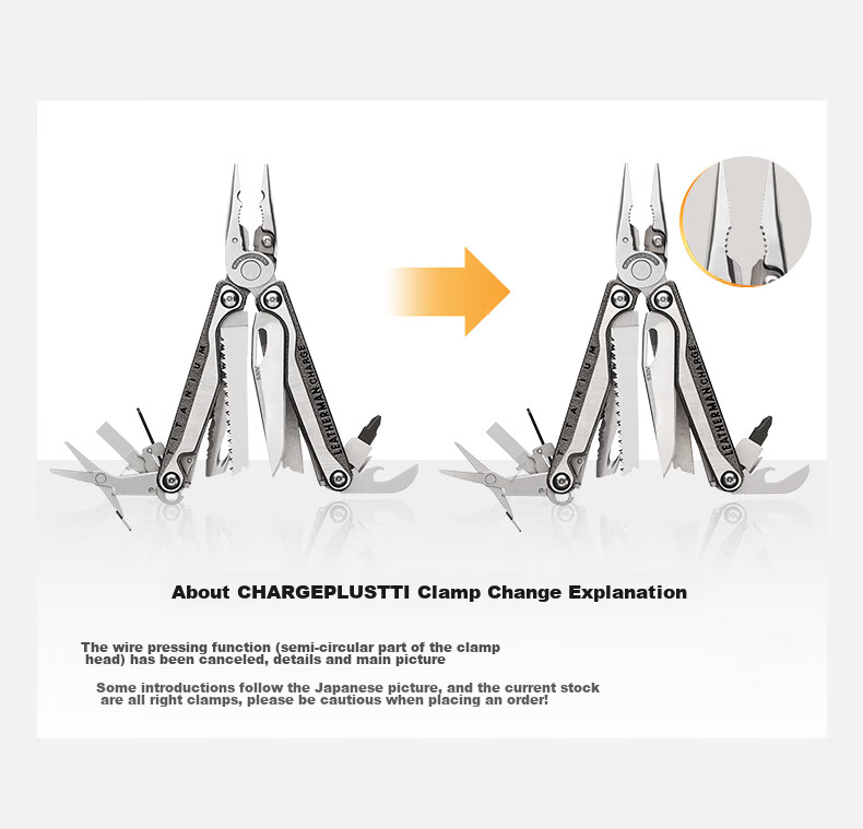 LEATHERMAN Leatherman Tool Pliers CHARGE, Ultra-Smart TTI PLUS, Multifunctional Pliers with Titanium Alloy Handle, Outdoor Tool 1
