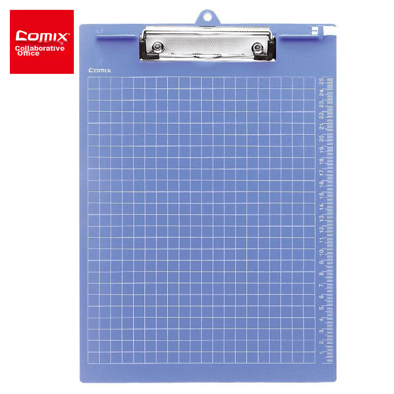 COMIX A4 Multi-Functional Writing Clipboard with Scale, Pad for Order Filling/Group Buying, Blue, A724