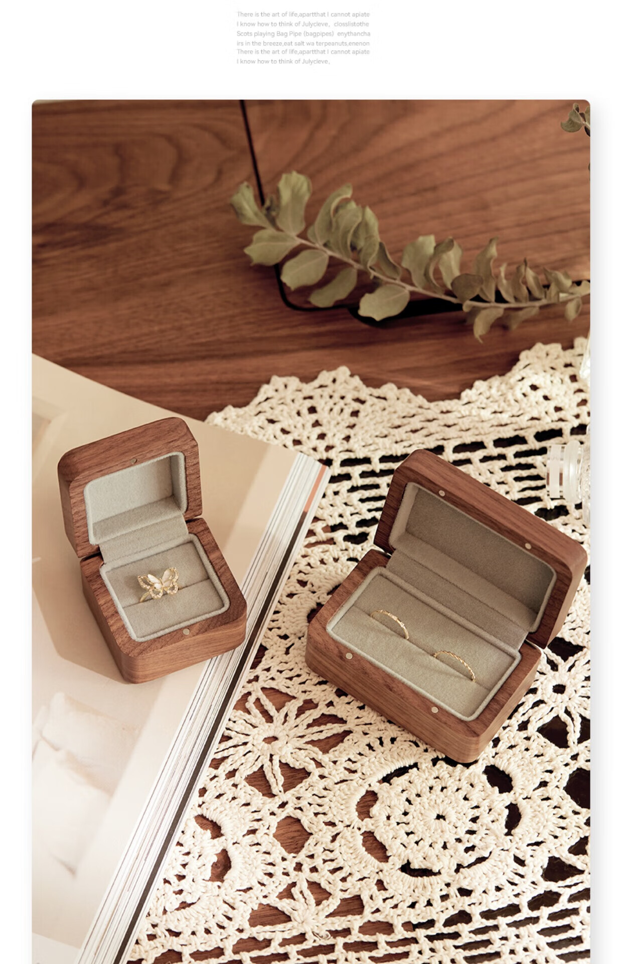 Fanyejia Vintage Jewelry Storage Box, High-Quality Cork, Compact And Portable, for Travel Earrings, Rings, Bracelets, Accessories, 520 Gift 5