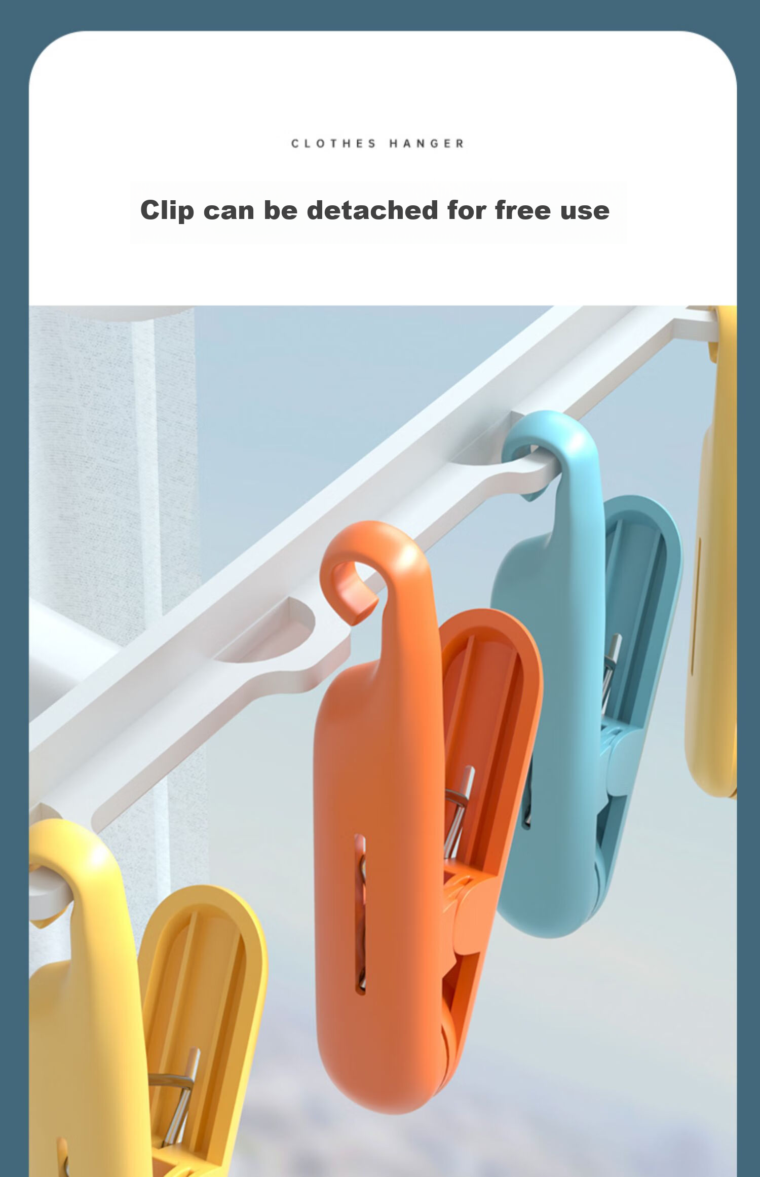 Yagao 26 Clip Foldable Drying Rack, Multi-Clip Dormitory Sock And Underwear Hanger 7