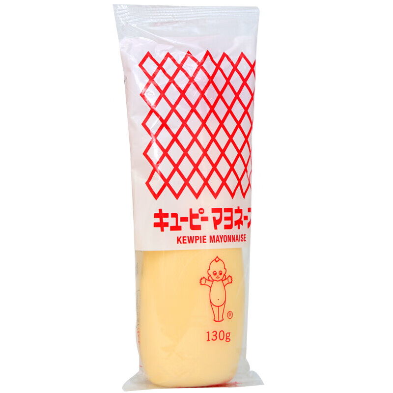 丘比蛋黄酱 日本进口 挤压瓶美乃滋 蔬菜水果沙拉酱寿司色拉酱130g