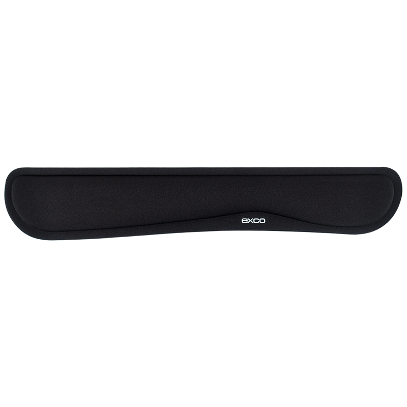 EXCO Keyboard Hand Rest, Mouse Pad Wrist Support, Keyboard Wrist Cushion, Palm Rest, Memory Foam, Laptop Office Gaming Mouse Pad, Black, 3533