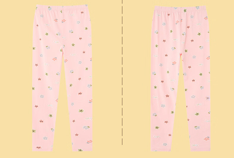Fenteng Children's Thermal Underwear 7A Antibacterial Long Sleeve Pullover Autumn Pajama Set for Older Kids 51