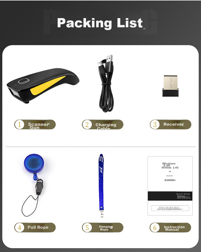 NTEUMM NETUM Wireless 2D Bluetooth Scanner for Supermarkets, Payment Collection, Cashier, Invoice Scanning, Barcode Universal Express Logistics Inquiry Scanner C750 10