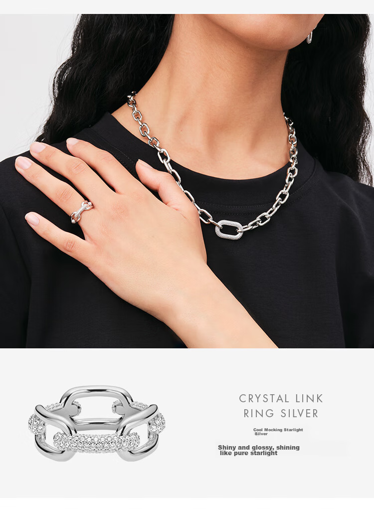DanielWellington DW Ring for Women, Starry Silver Couple Rings Size 52, Birthday Gift for Women DW615 9