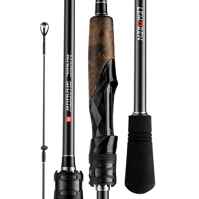 Witcher 1.98m Straight Handle Shadow ML Versatile Lure Fishing Rod Long Cast Bass Pike Fishing Rod Tackle