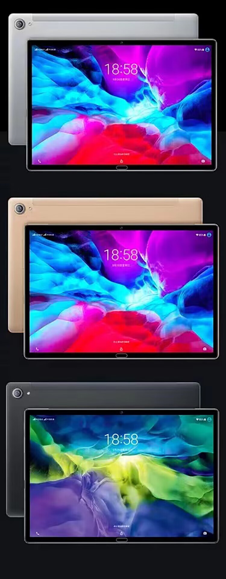 Acer PAWBO 10.8-inch Android Tablet 2.5K HD 8-Core Processor 6GB RAM 128GB Storage WiFi Silver Gray P52 Pro 8