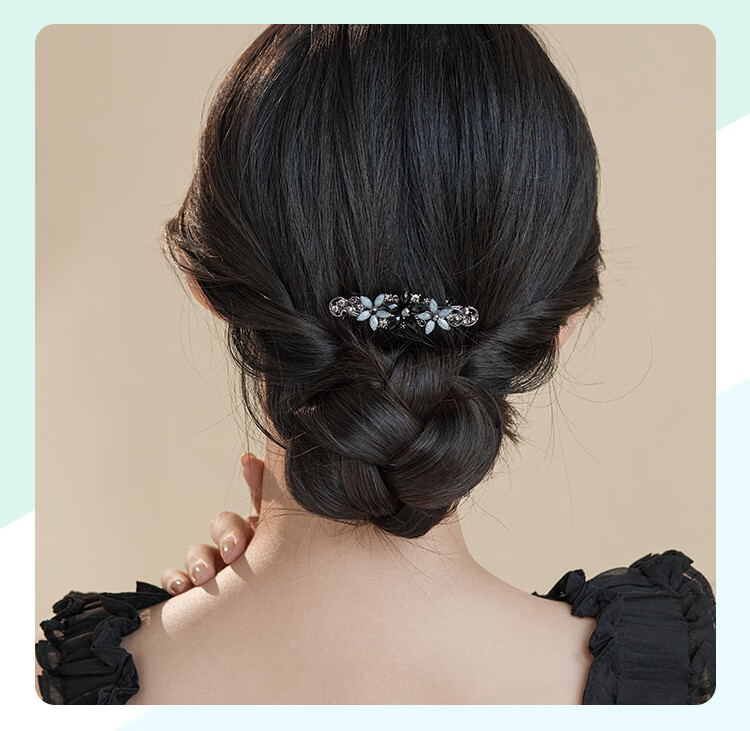 CHIMERA Exquisite Hair Clip Women's High-End Hairpin Barrette Horizontal Clip Zhenlan Gift Box Valentine's Day Gift 4