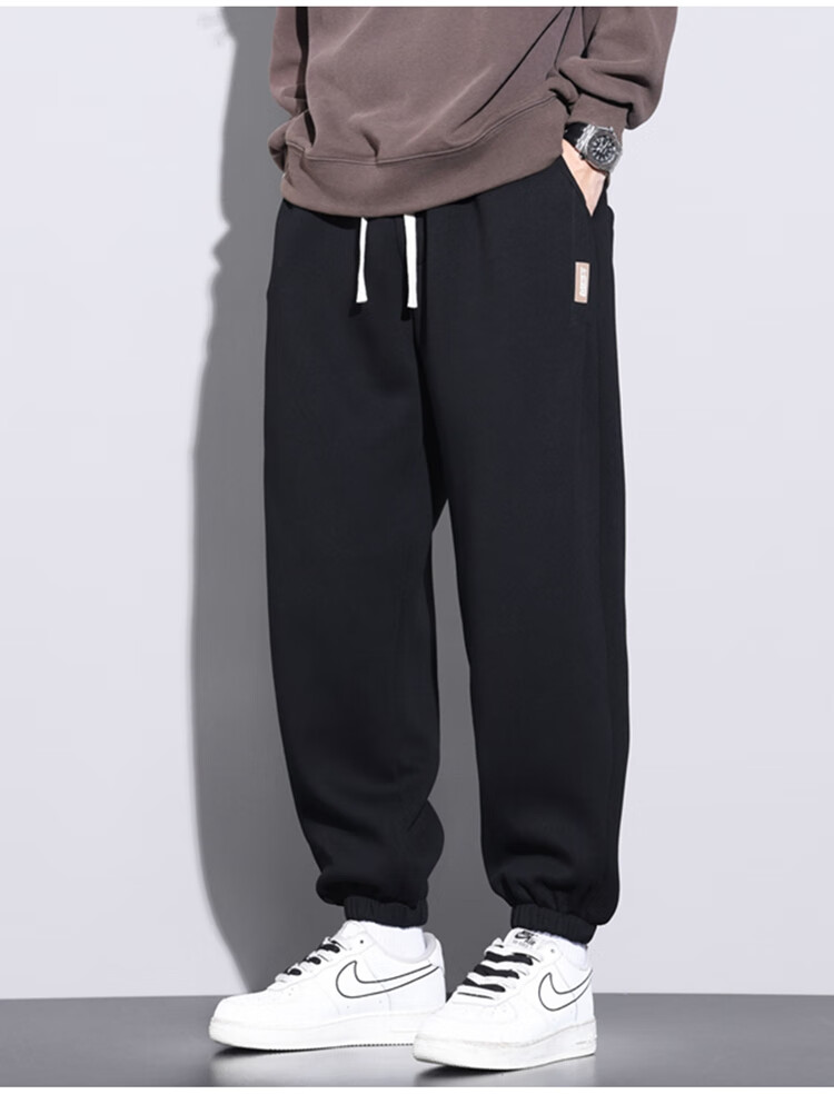 I'M DAVID Men's Casual Loose Fit Sports Pants Korean Style Heavyweight Fashion Jogger Pants Simple Versatile Trousers for Men 16