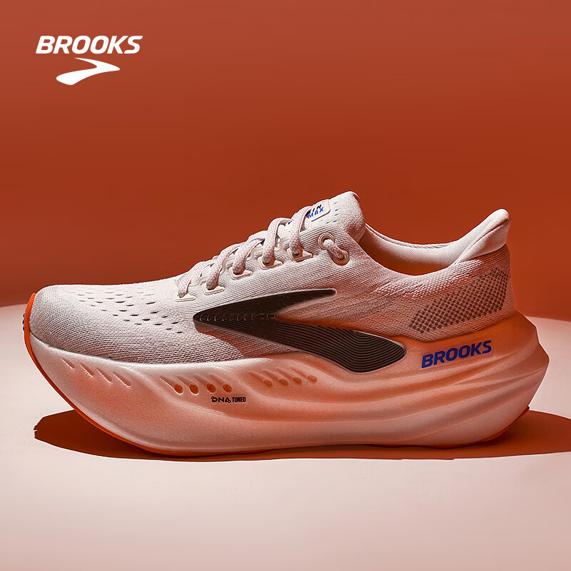 Кроссовки Brooks Glycerin Max женские, белые/черные/ярко-красные, размер 38