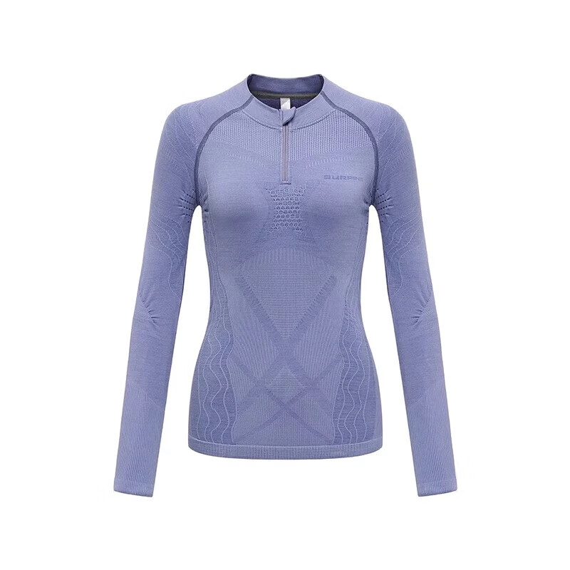 SURPINE Lingfeng Series Merino Wool Quick-Dry Shirt, Women's Style, Moisture-Wicking, Warm Base Layer, Outdoor Hiking And Mountaineering