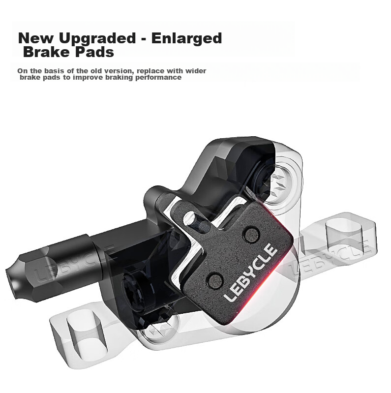 LEBYCLE Mountain Bike Oil Disc Brake, Hydraulic Disc Brake Pads, Universal Brake Kit 5