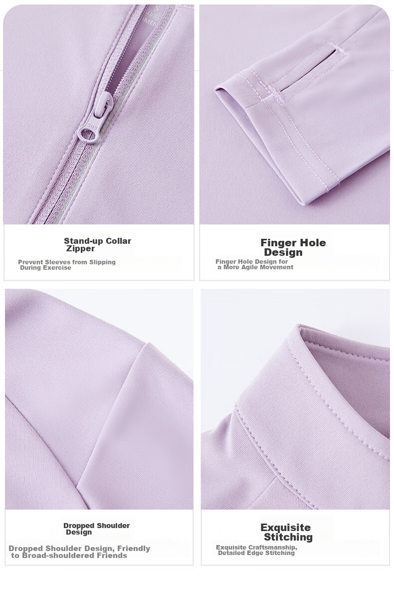 CAMEL Thin Fleece Sports Top for Women, Stand-Up Collar Long Sleeve Running Fitness T-Shirt C1W14L0623 Peach Pink S 11